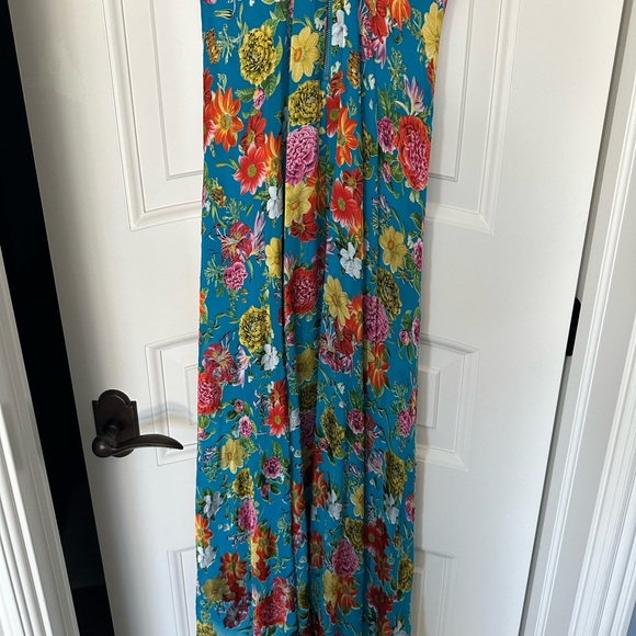 Alice + Olivia Blue Floral High Low Dress - Picture 8 of 8